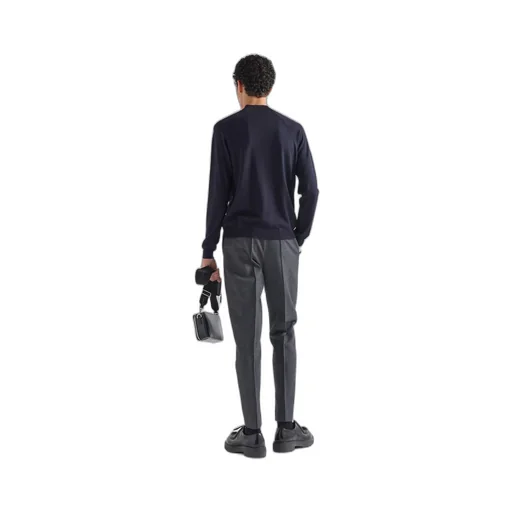 Worsted wool turtleneck sweater