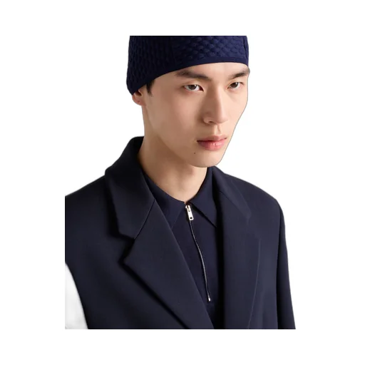 Superfine wool polo shirt
