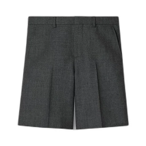Wool grisaille bermuda shorts