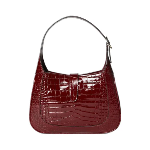 Gucci Jackie crocodile shoulder bag