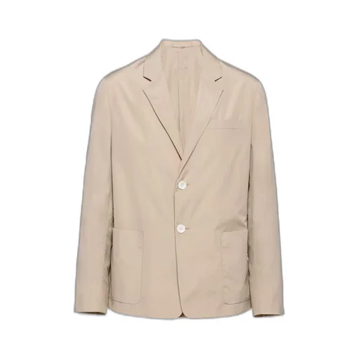 Single-breasted cotton jacket