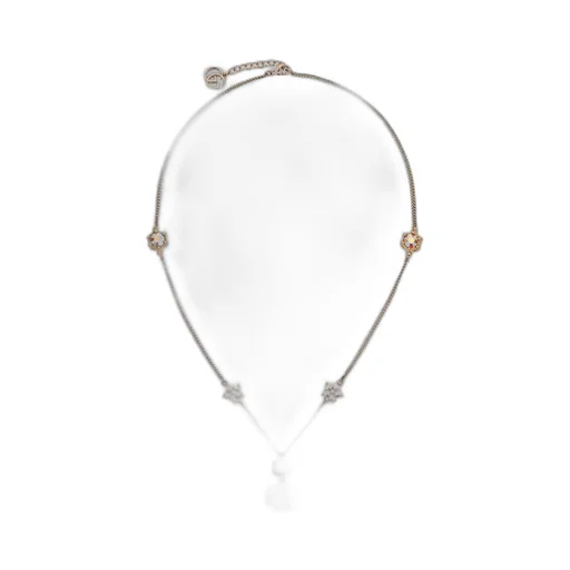 Double G necklace with crystals