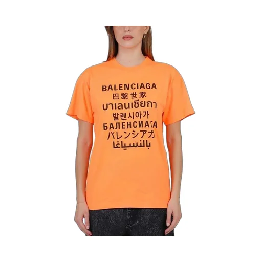Multilingual Print T-Shirt