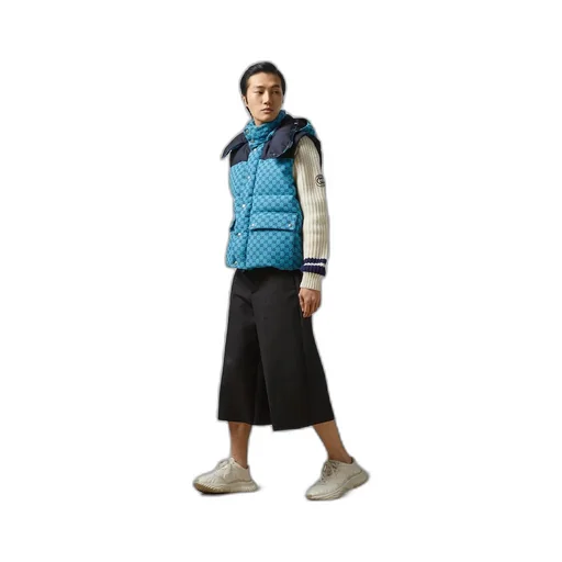 GG canvas down gilet