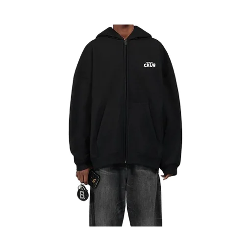 Crew Print Zip-up Hoodie