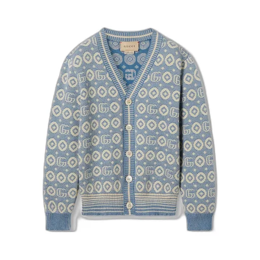 Children's Double G cotton cardigan