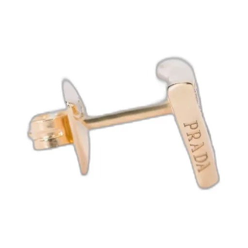 Eternal Gold single earring in yellow gold with diamonds