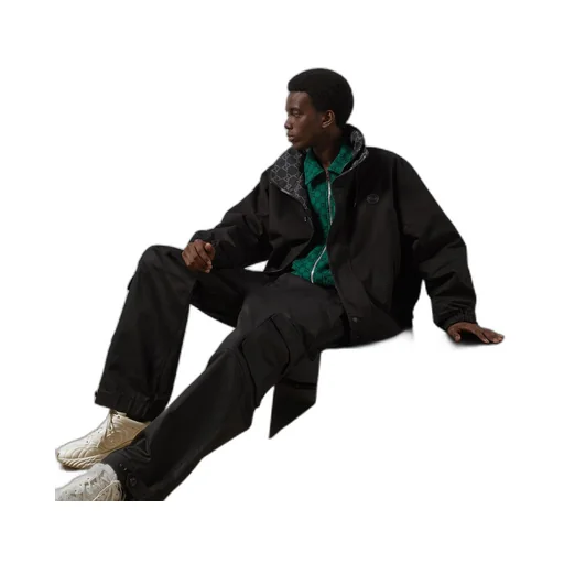 Reversible GG ripstop nylon jacket