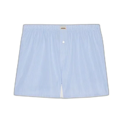 Striped cotton shorts
