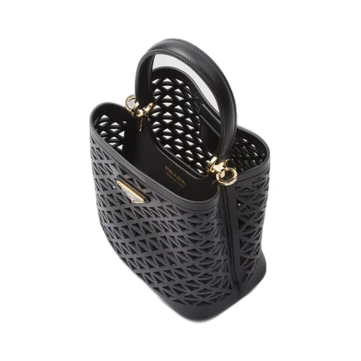 Prada Panier leather mini-bag with cut-out motif