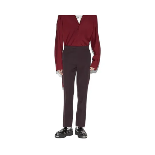 Wool pant with embroidery