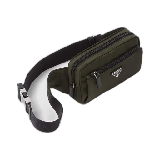 Re-Nylon and Saffiano leather belt bag