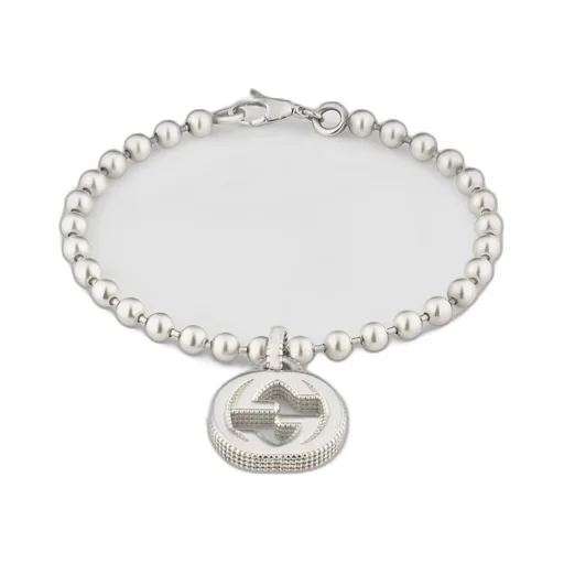 Interlocking G bracelet in  silver