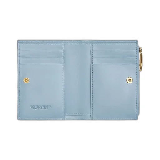 Intrecciato Diagonal Small Bi-Fold Wallet
