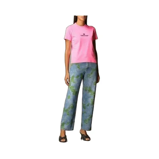 Embroidered Round Neck T-Shirt