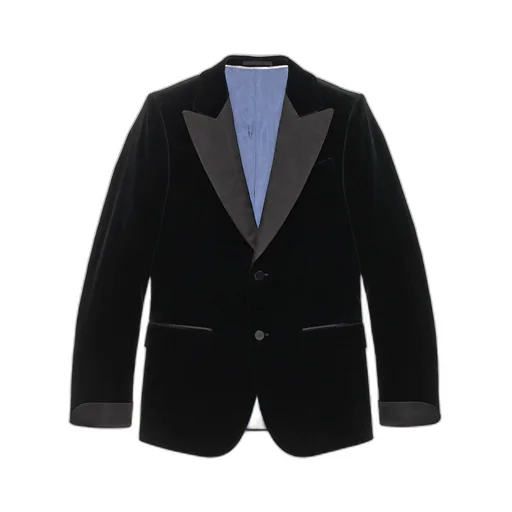 Fitted velvet jacket