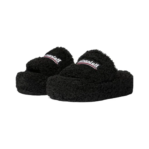 Furry Platform Sandal