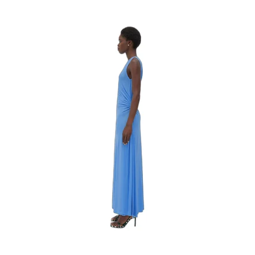 Viscose Jersey Long Dress With Knot Ring