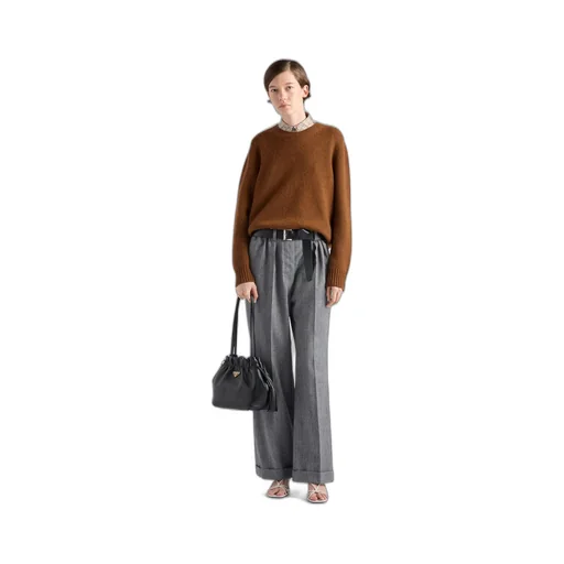 Wool and cashmere crew-neck sweater