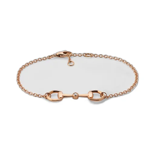 18k Horsebit diamond chain bracelet