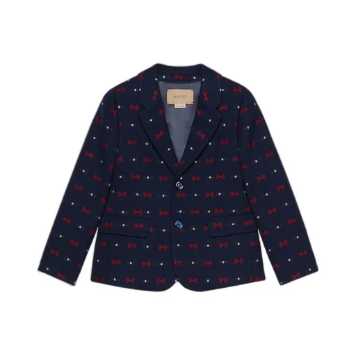 Children's Horsebit cotton wool jacket