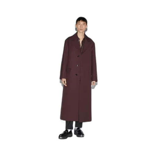 Technical wool coat