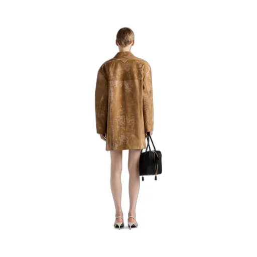 Leather coat