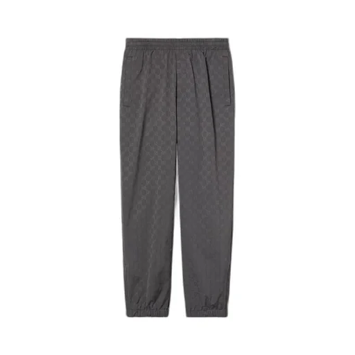 Nylon GG jacquard trouser