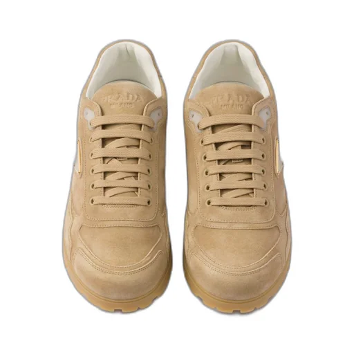 Trail faded suede sneakers