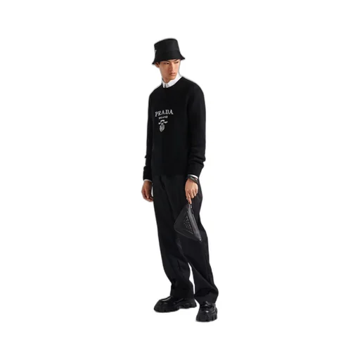 Wool and cashmere crew-neck sweater