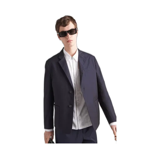 Single-breasted cotton jacket