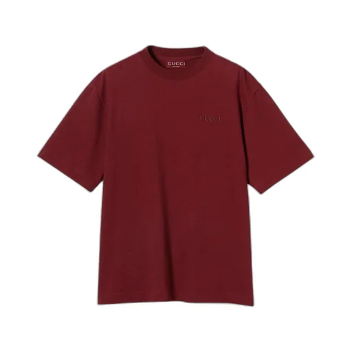 Cotton jersey T-shirt with embroidery