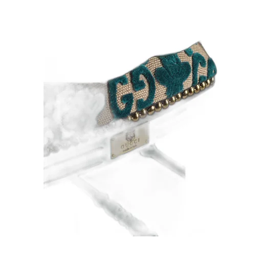 Wood chair with GG jacquard