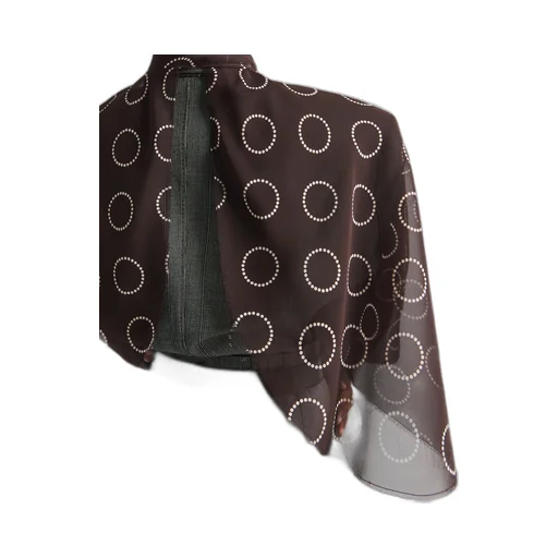 Print silk cape