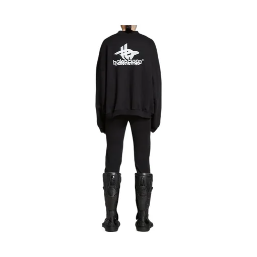 Layered Sports Round Sweatshirt