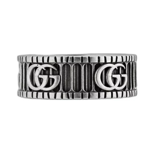 Ring with Double G in silver