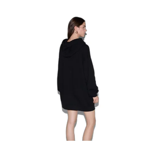 Cotton jersey hooded sweatshirt