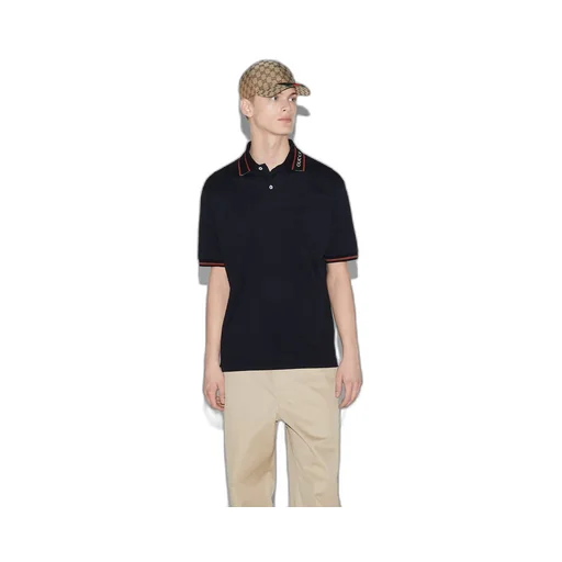 Cotton piquet polo shirt with Web