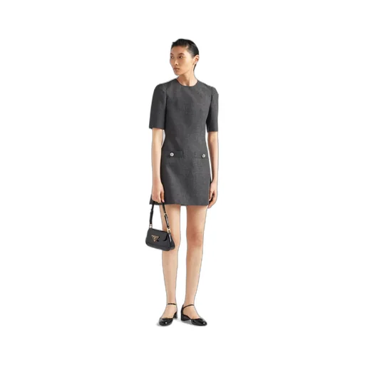 Wool mini-dress
