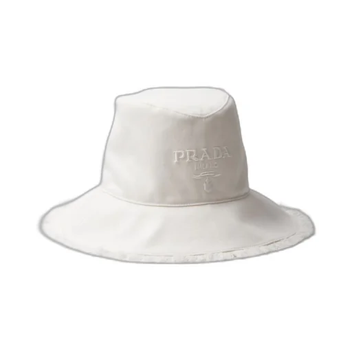 Wide-brimmed drill bucket hat