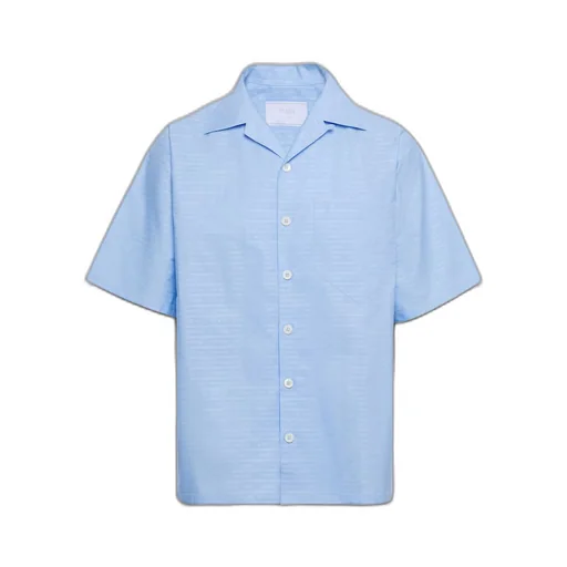 Short-sleeved cotton shirt