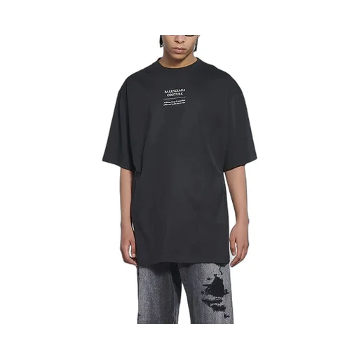 Couture Alphabet Round Neck T-Shirt