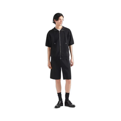 Cotton and viscose Bermudas