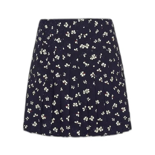 Silk jacquard miniskirt