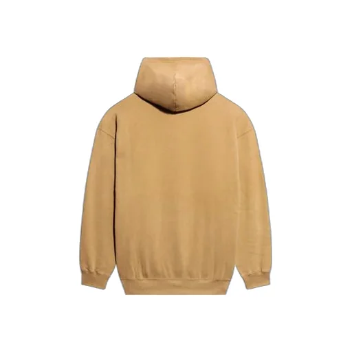 Chest Alphabet Logo Embroidered Hoodie Khaki