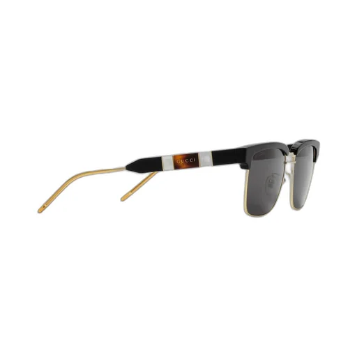 Square metal and acetate sunglasses