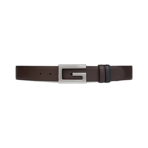 Reversible belt with Square G buckle