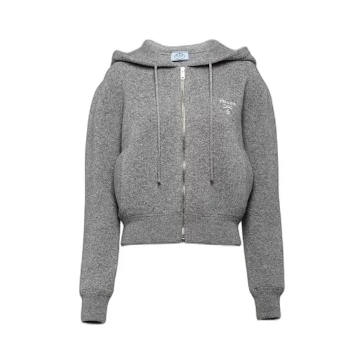 Cashmere hoodie jacket