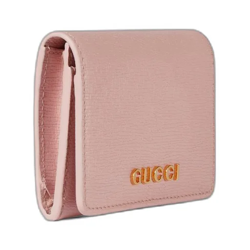 Card case with Gucci script