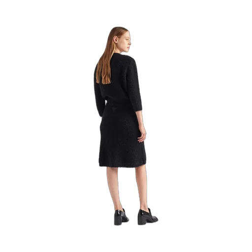 Bouclé mohair crew-neck sweater